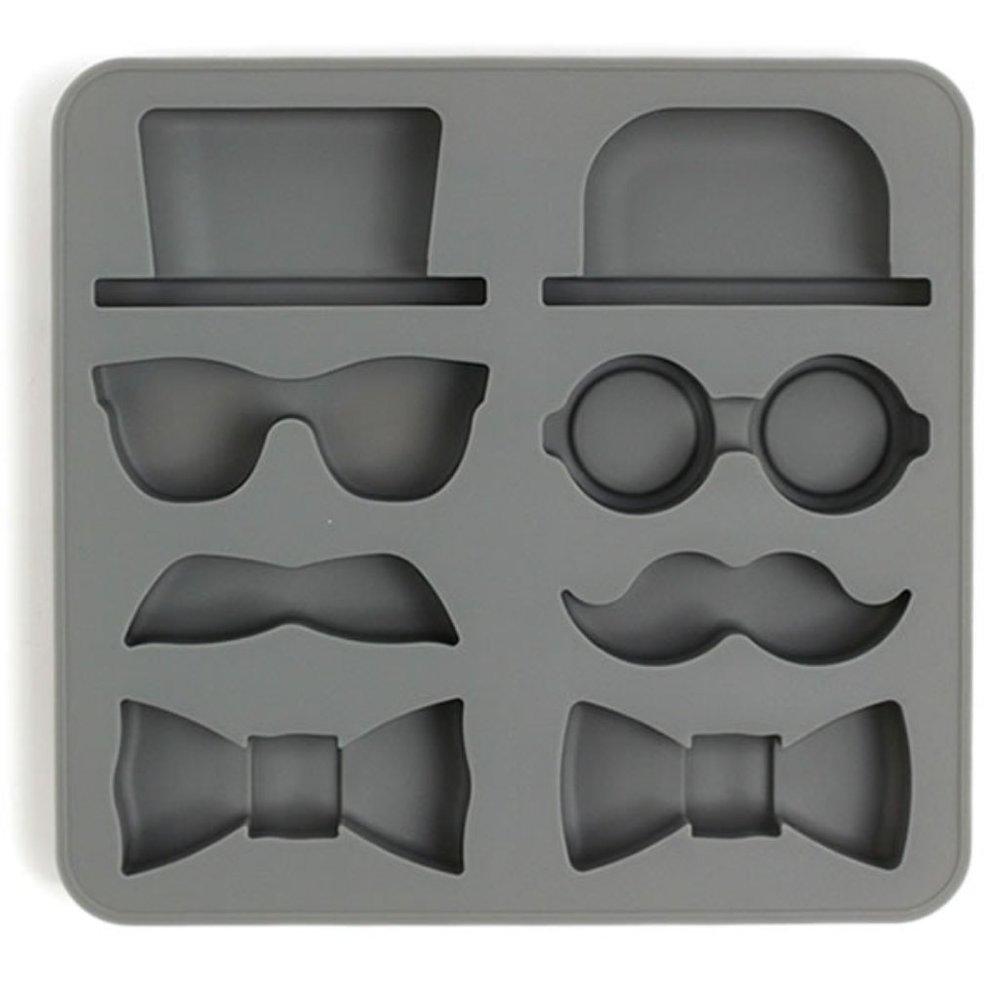 Kikkerland Gentleman's Silicone Ice Cube Tray - Picture 1 of 2
